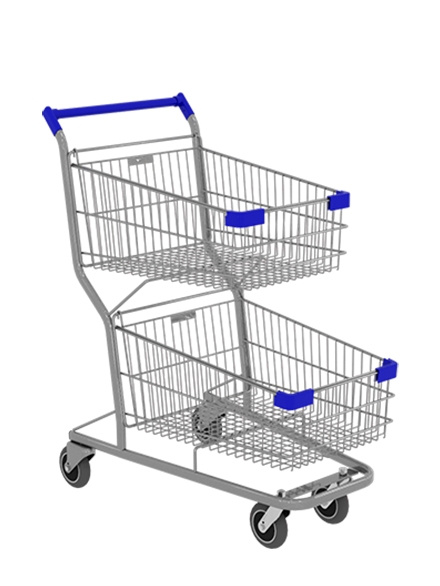 CARRINHO DE COMPRAS 130L DUPLO