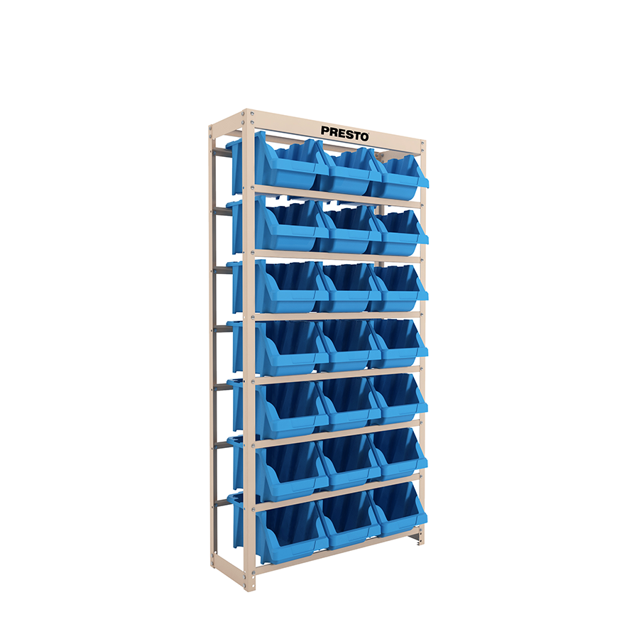 KIT ESTANTE GAVETEIRO ORGANIZADOR 21/7 AZUL