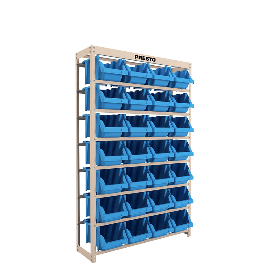 KIT ESTANTE GAVETEIRO ORGANIZADOR 28/7 AZUL