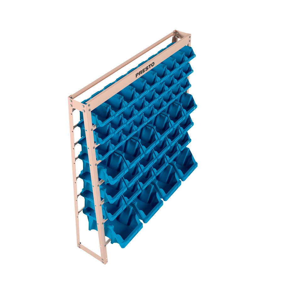 KIT ESTANTE GAVETEIRO ORGANIZADOR 49M AZUL