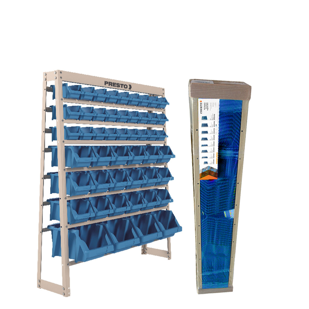 KIT ESTANTE GAVETEIRO ORGANIZADOR 49M AZUL