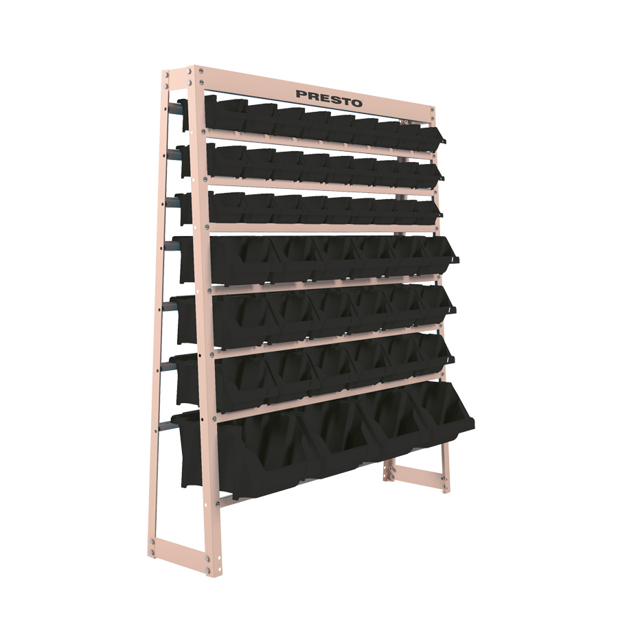 KIT ESTANTE GAVETEIRO ORGANIZADOR 49M PRETO
