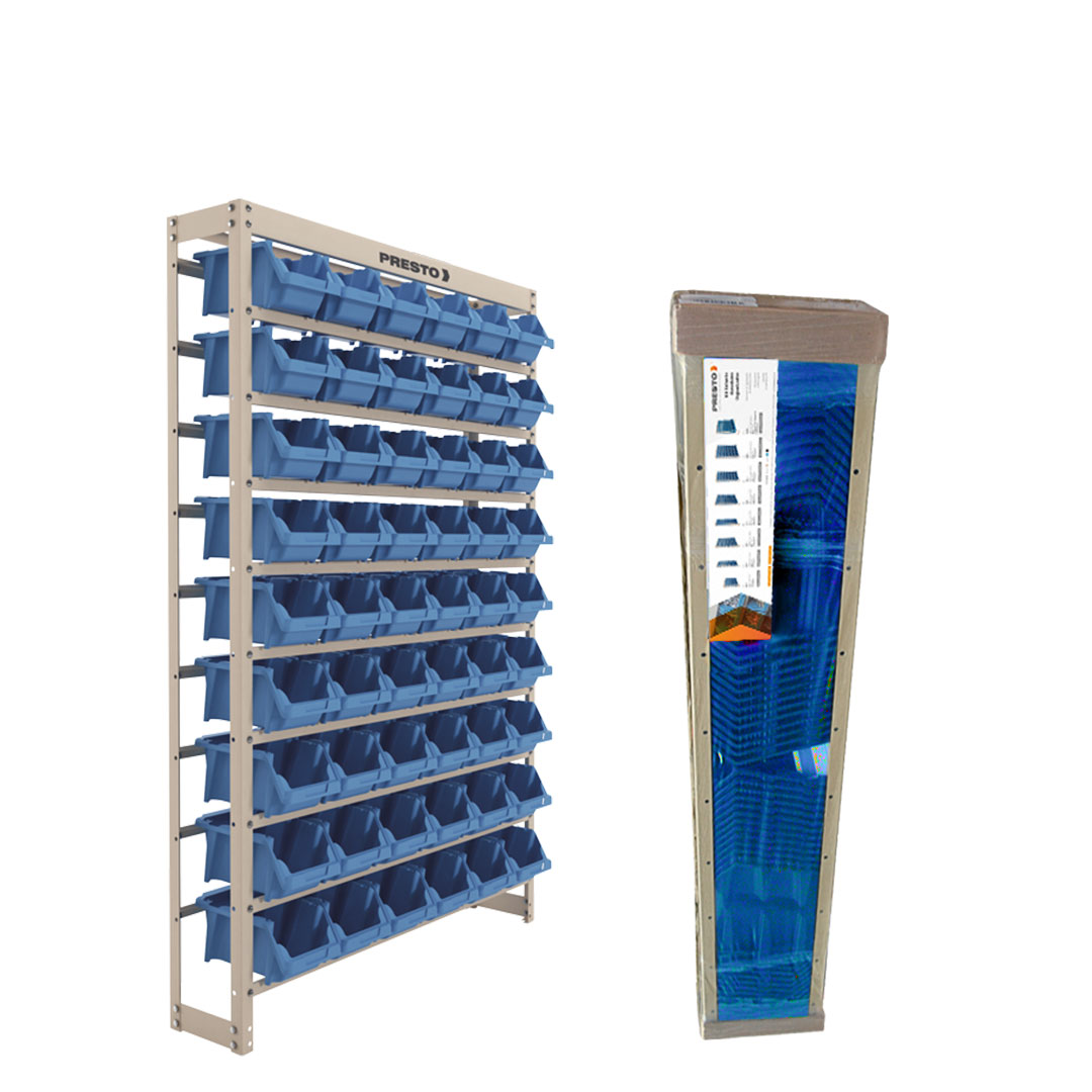 KIT ESTANTE GAVETEIRO ORGANIZADOR 54/5 AZUL