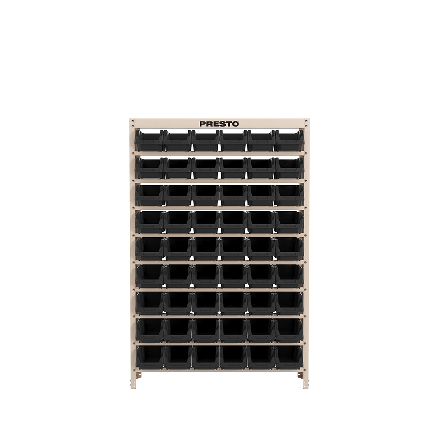 KIT ESTANTE GAVETEIRO ORGANIZADOR 54/5 PRETO