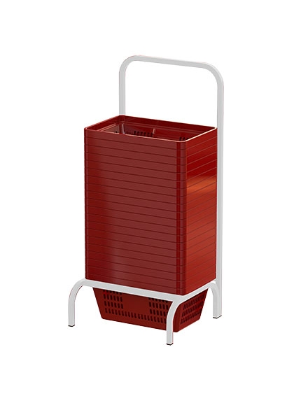 SUPORTE SIMPLES PARA CESTA DE COMPRAS
